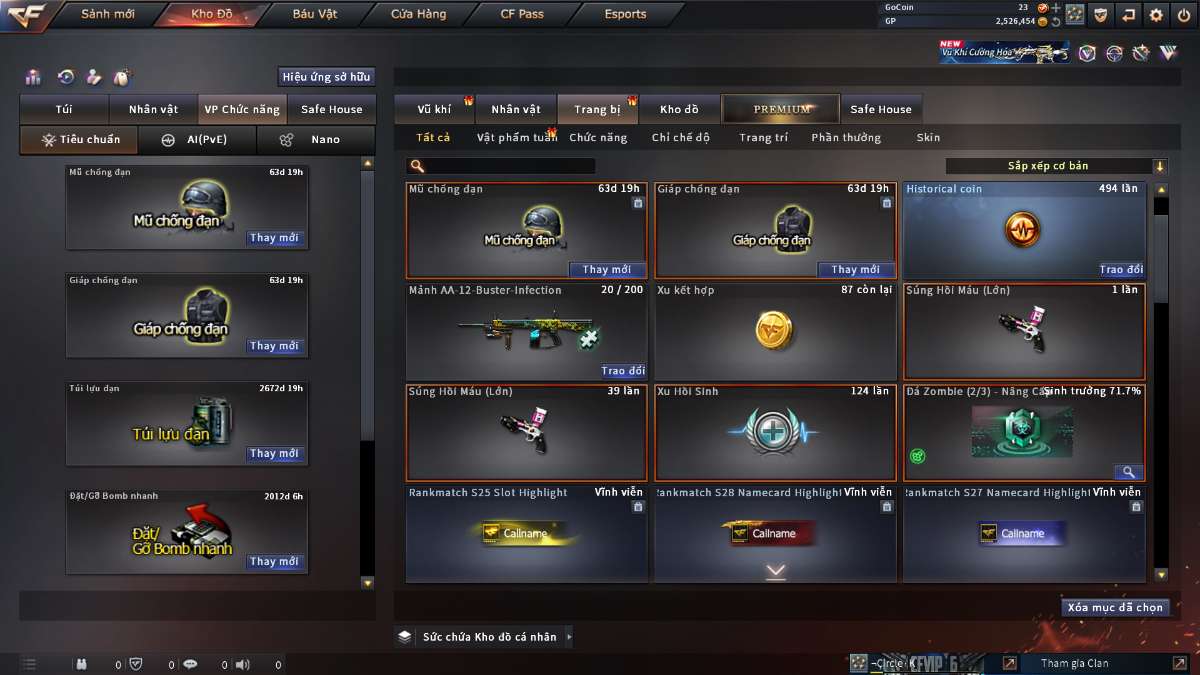 shop acc cf uy tin gia re